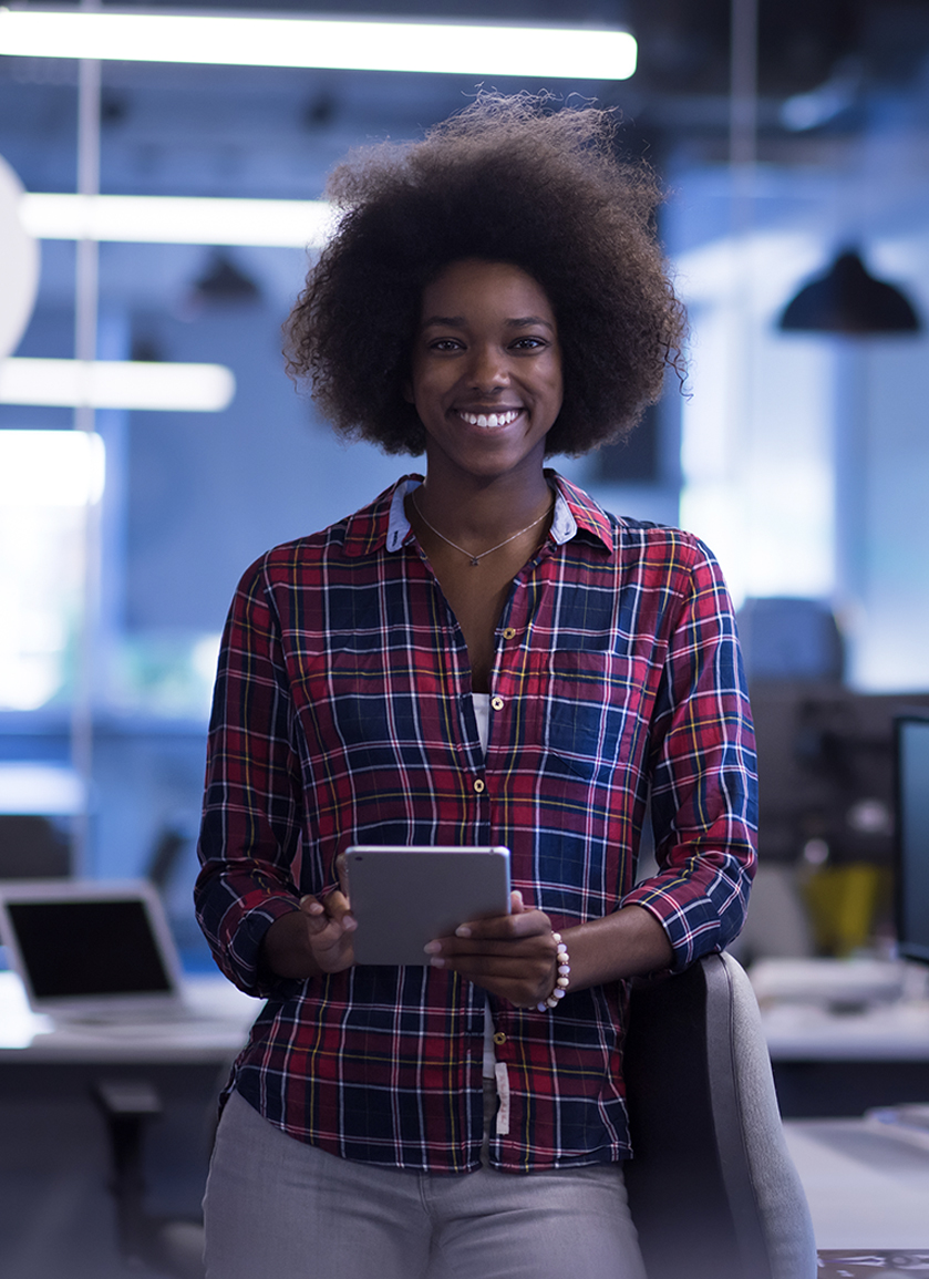 Female tech developer